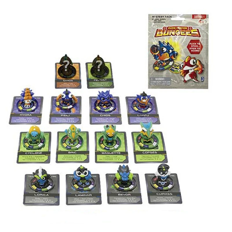 Детска фигурка Chippo Bungees (Бънджис) 950004, пликче, бойци с магнитни сърца